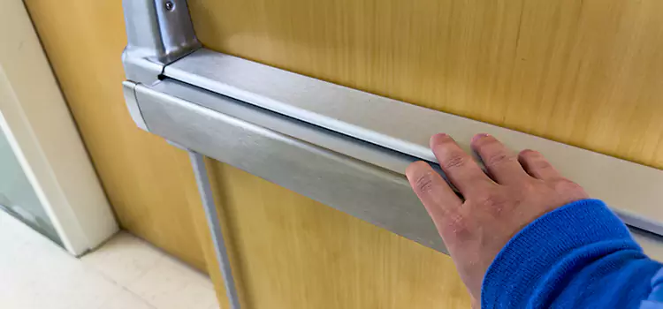 Installing a Push Bar on a Door South Plainfield
